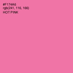 #F174A6 - Hot Pink Color Image